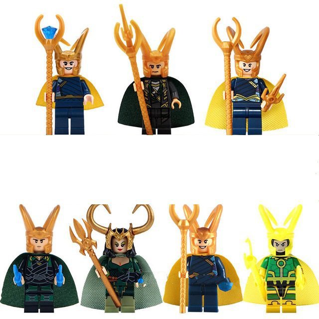 Custom Superhero Loki Minifigures Compatible Lego