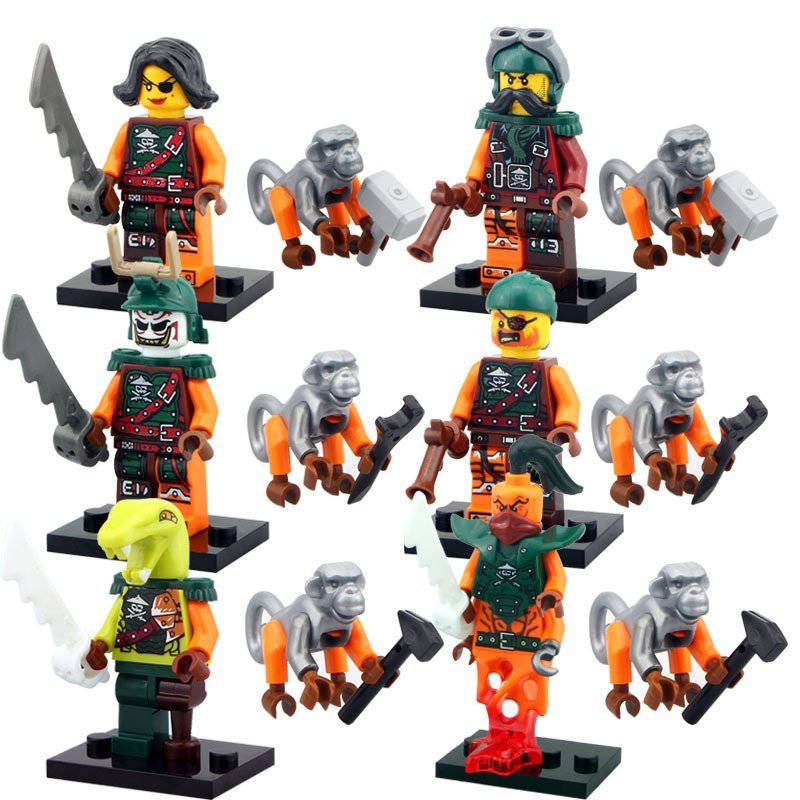 Ninjago Cyren Doubloon Nadakhan Flintlocke Clancee Bucko Minifigures