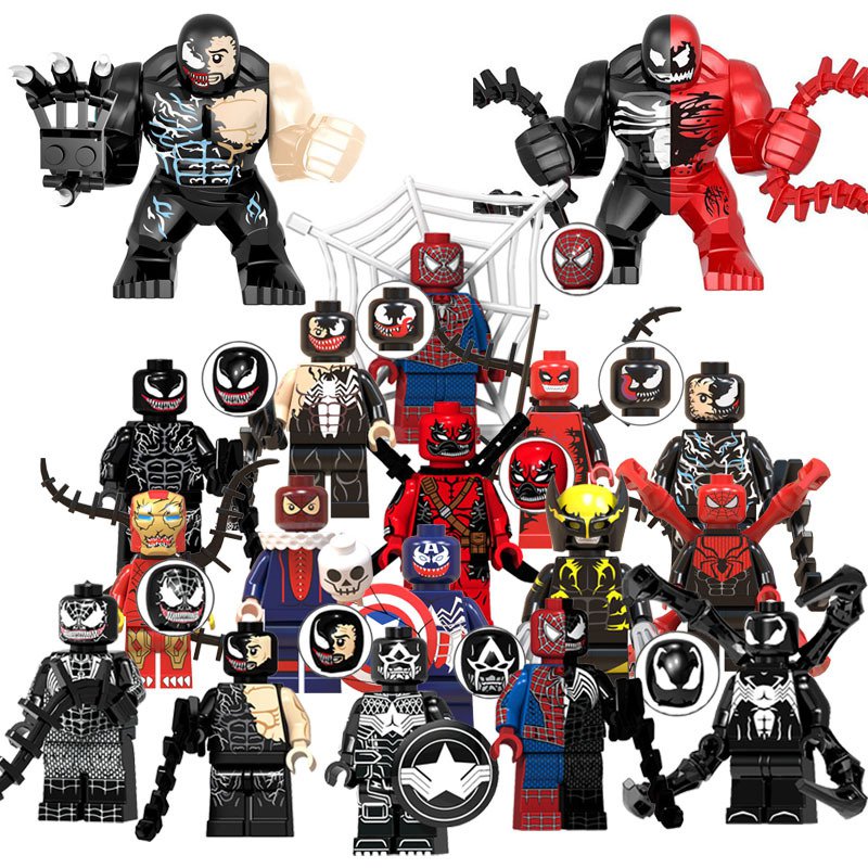 Carnage Deadpool Venom Figurine Marvel Avengers Spiderman Fit LEGO CC4