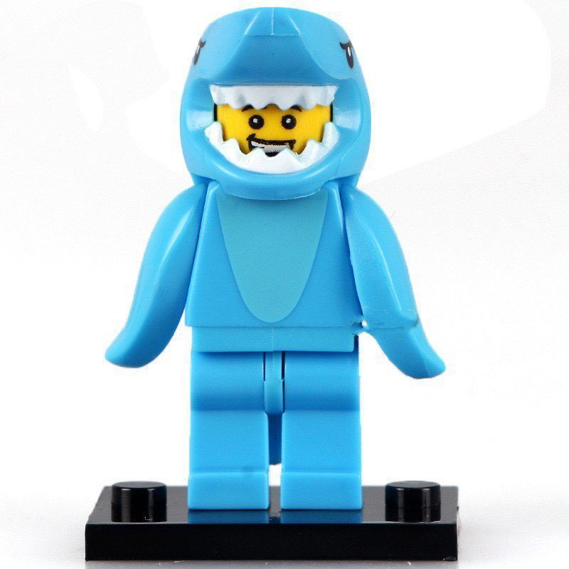 Custom Minifigures Series 18 Shark Guy Minifigure
