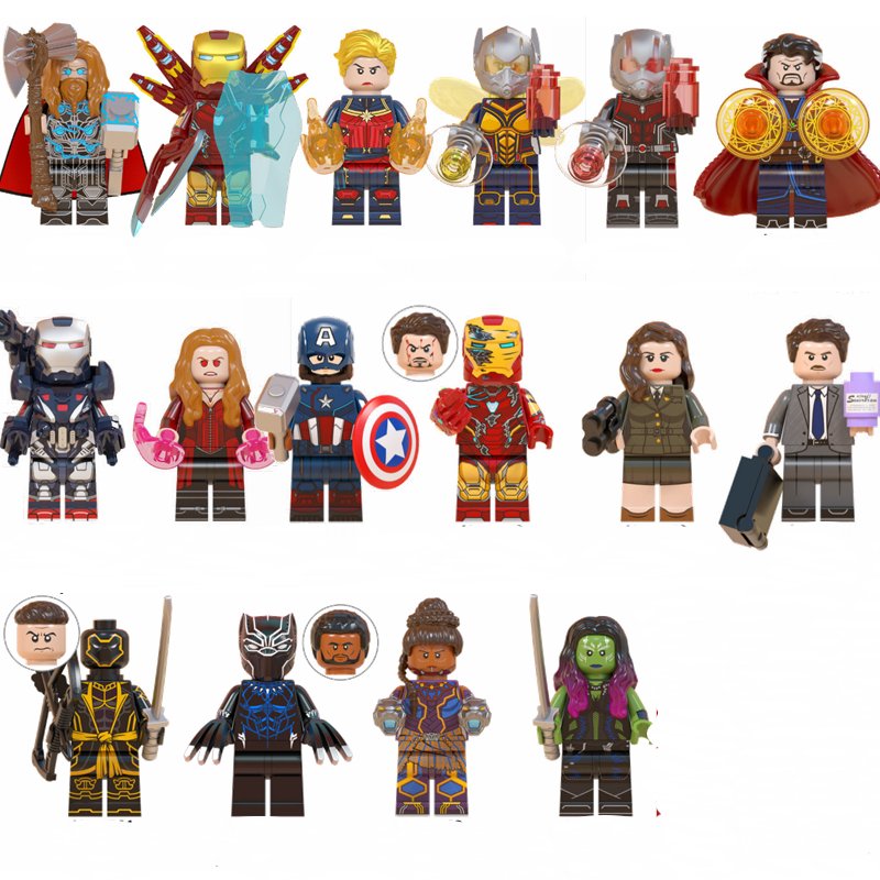 Carter Howard Wasp Scarlet Witch Shuri Gamora Minifigs Lego Compatible