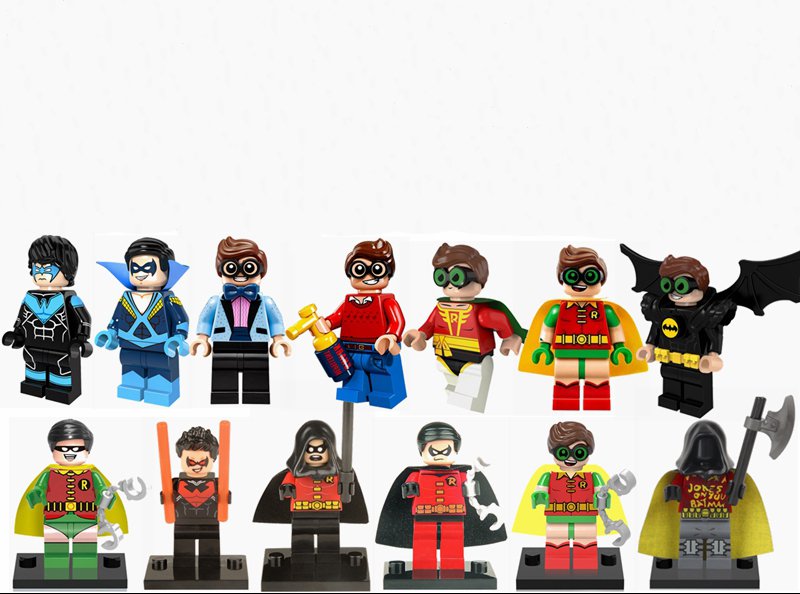 All DC Comics Robin Minifigures Compatible Lego Robin