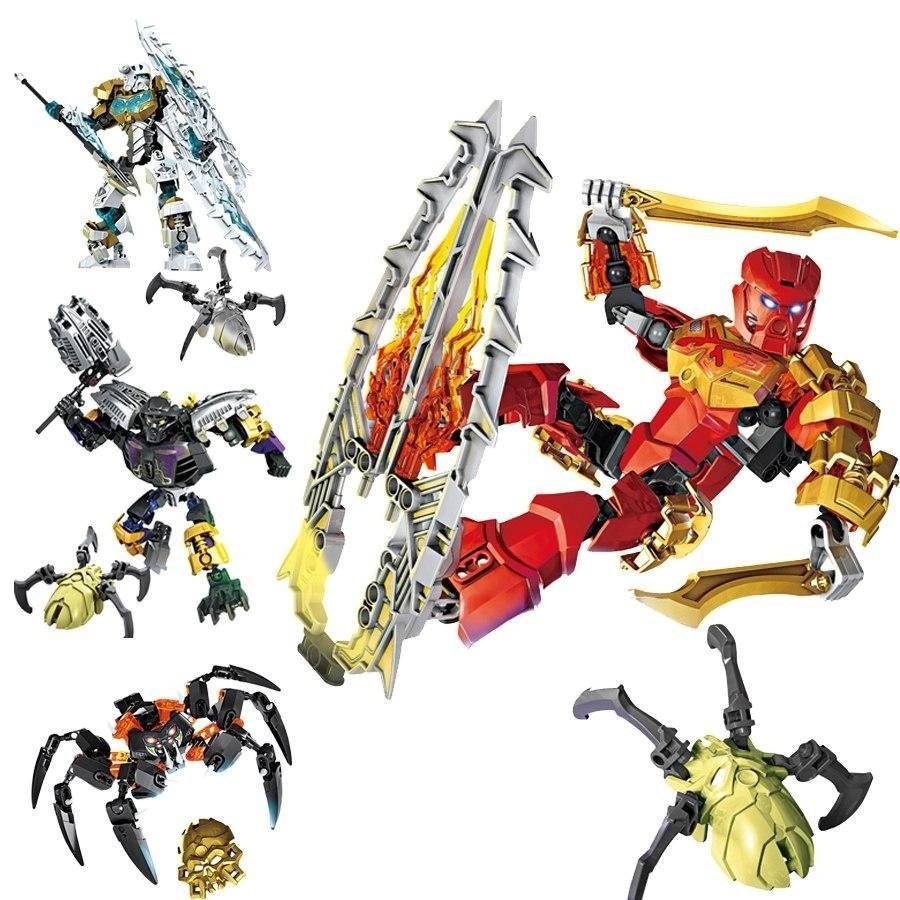 Tahu Kopaka Onua Master Skull Spiders Figures Compatible Lego Bionicles ...