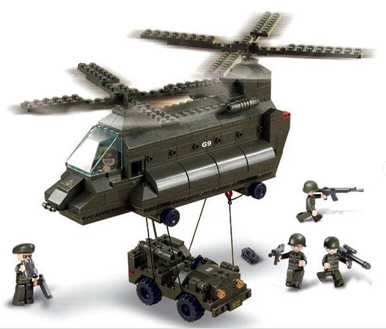 American Army Transport Plane Compatible Lego Military Set