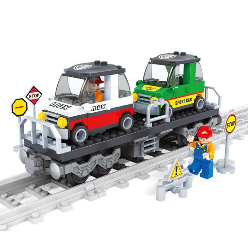 City Cargo Train and Track Compatible Lego