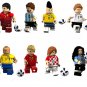 8pcs C Ronaldo Messi Neymar Beckham DeBruyne Cruijff Modric Minifigures