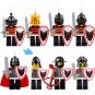 8Pcs Roman King Guards Medieval Knights Compatible Lego Medieval Castle
