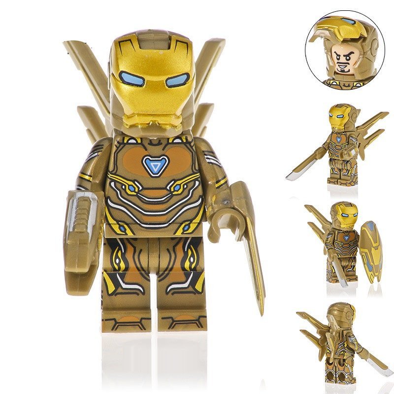 Lego iron 2024 man gold