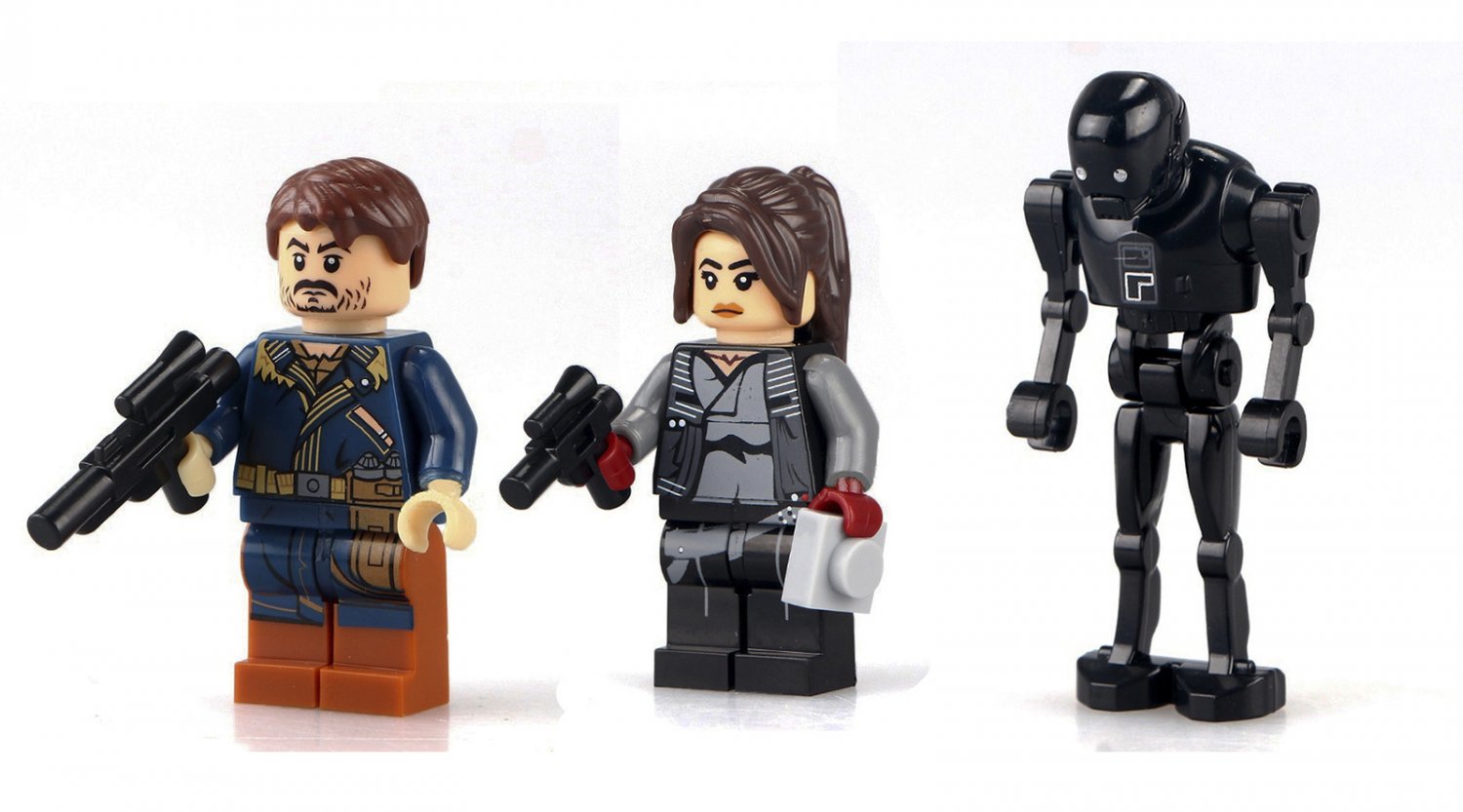 Jyn Erso Cassian K 2SO Minifigures