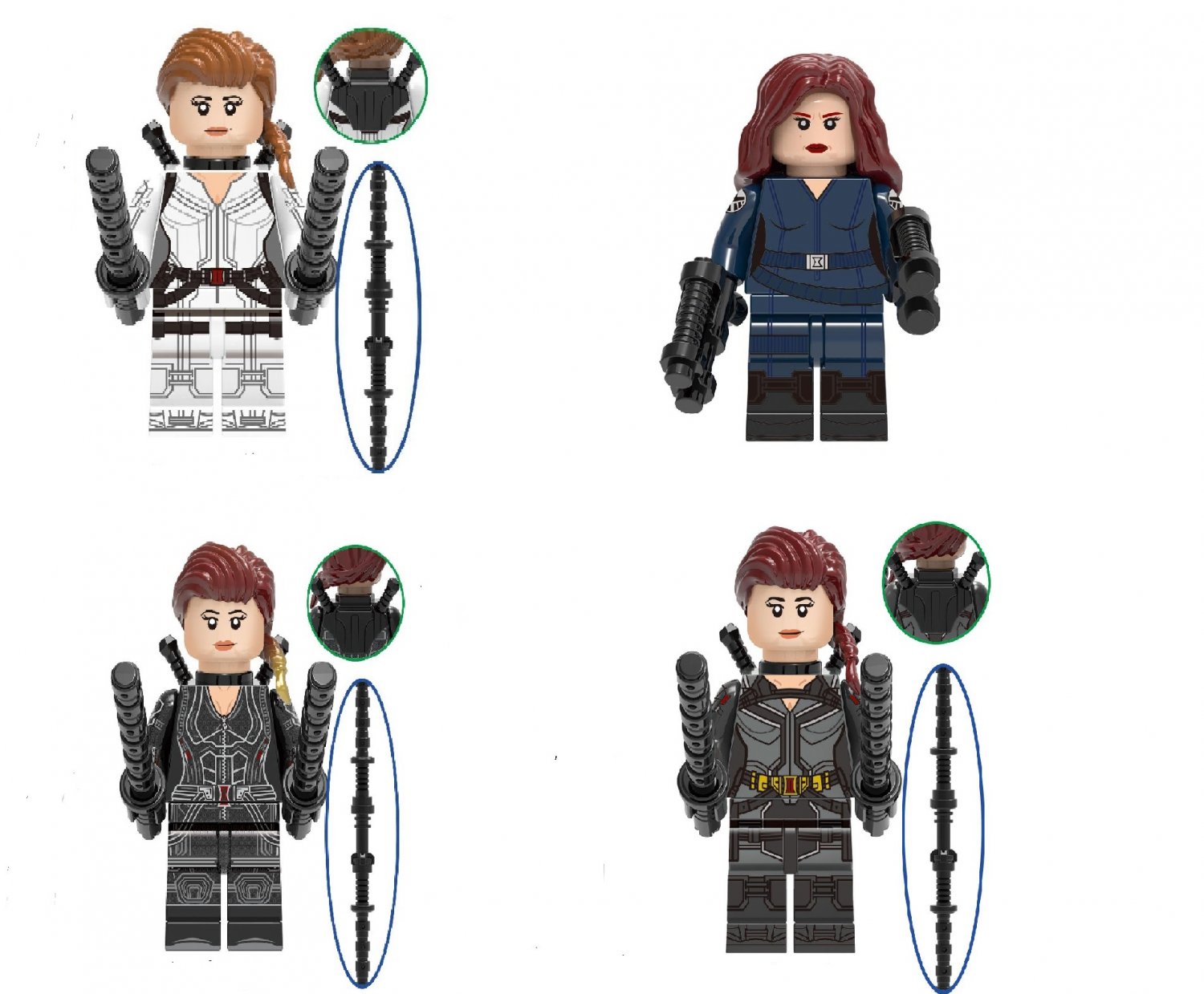 New Black Widow Minifigures