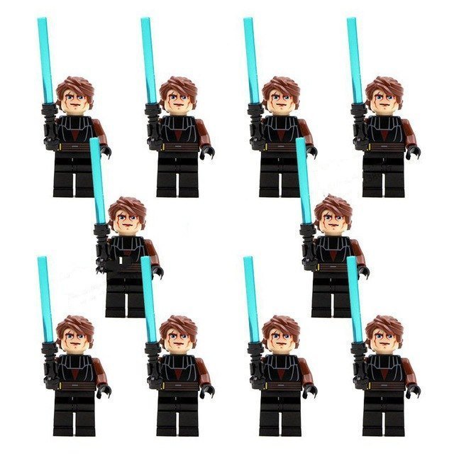 10pcs Star Wars Anakin Skywalkder Minifigures