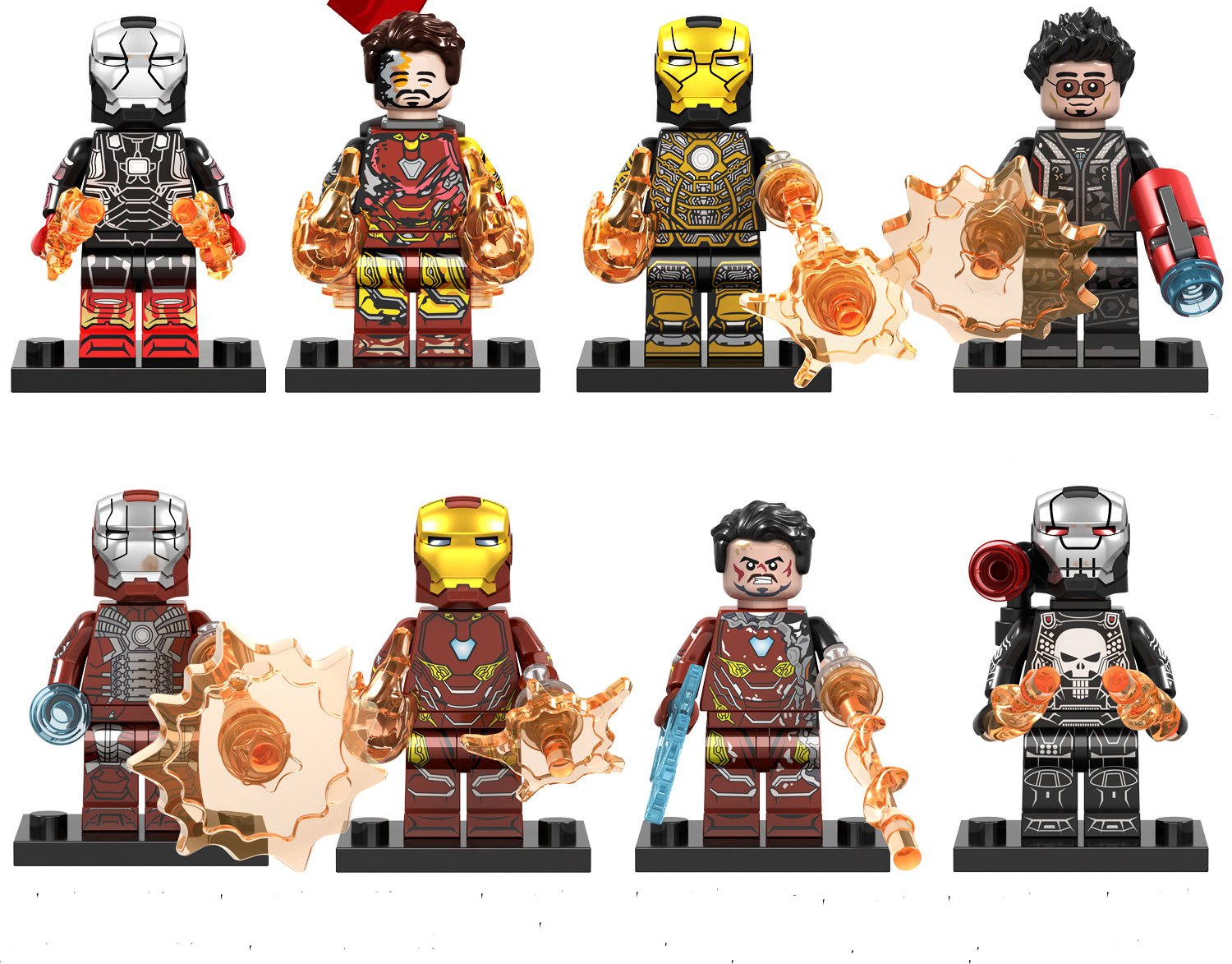 Iron Man Mk22 Mk85 Mk41 Mk50 War Machine Minifigures Compatible Lego MK85