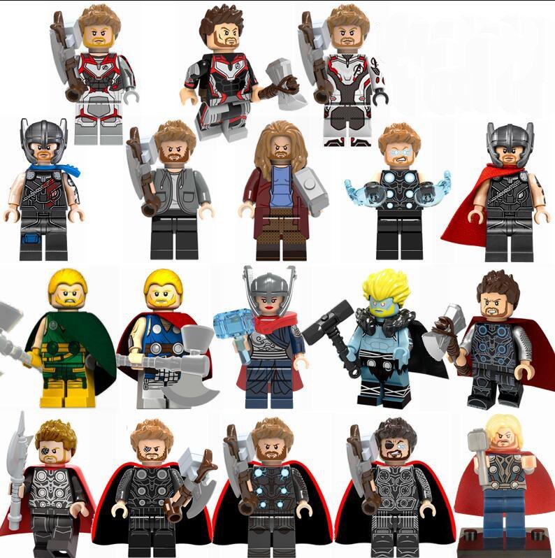 19pcs Avengers Endgame Thor Minifigures Compatible Lego Thor