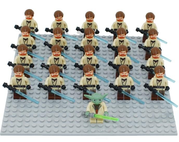 21pcs Star Wars Obi Wan Yoda Minifigures Compatible Lego