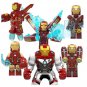 6pcs Custom Ironm Minifigures Compatible Lego