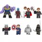 8pcs Thanos Thor Nebula Vision Raccoon Black Widown Captain American Minifiggures Avengers Superhero