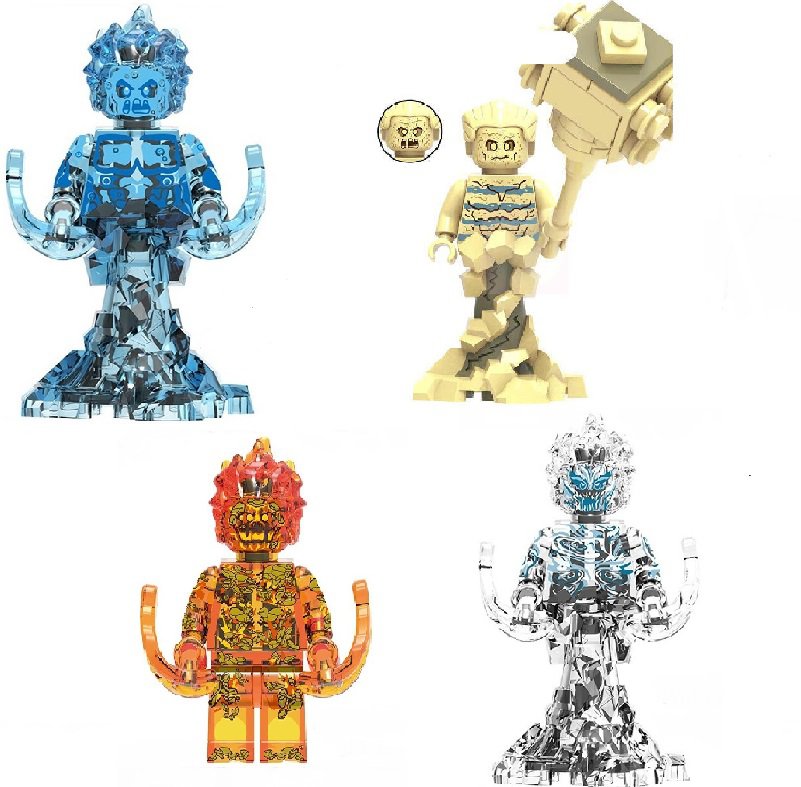 Spiderman Far from Home Hydro Man Sandman Wind Fire element minifigure Fit Lego