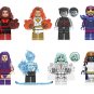 Xmen Phoenix Colossus Sentinel Psylocke Iceman White Queen Mystique Minifigures