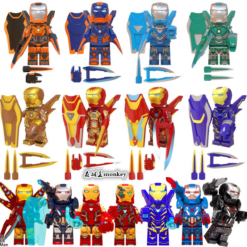 15pcs Ironman War Machine MK50 Minifigures