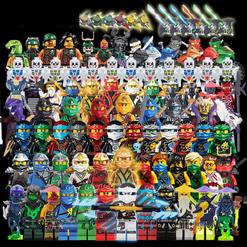 all ninjago lloyd cole zane jay ghost skeleton pythor master wu ...