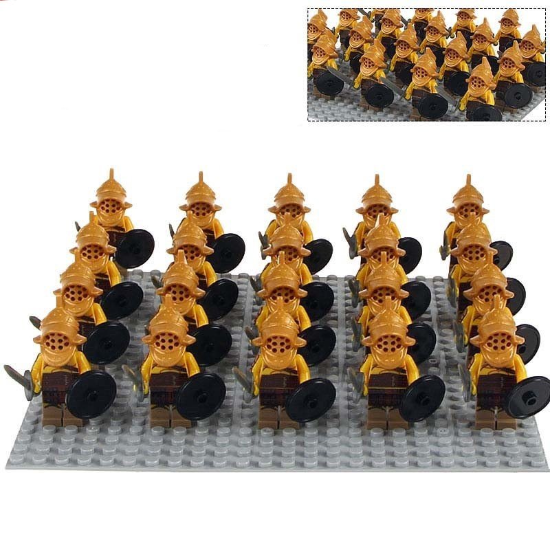 21pcs Roman Gladiator Spartacus Crixus Gannicus Medieval Knights