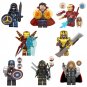 8pcs doctor trange mk85 captain america hawkeye thor thannos minifigures