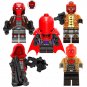 5pcs DC Superhero Red Hood Minifigures Fit Lego Red Hood