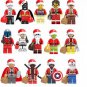 All DC Superhero Santaclaus Minifigures Compatible Lego Xmas Gift