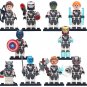 10pcs Captain America Black Widow Iron Man Hulk Thor Antman Minifigures