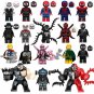 18pcs Minifigures Venom Spiderman Thor Deadpool Carnage Noir Gwen Superhero