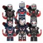 6pcs Patriot War Machine Minifigures Building Toy