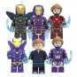 6pcs MK49 Pepper Potts Rescue Armor Minifigures Compatible Lego