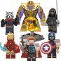 Avengers Superhero Minifigures Thanos Inroman Hawkeye Thor Rocket Fit Lego