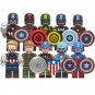 10pcs Avengers Captain America Roger Steve Minifigures