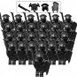 21pcs Medieval Black Darkness Knights Army Compatible Lego