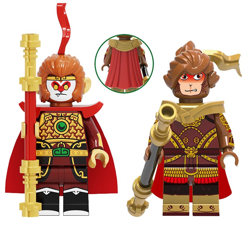 2pcs Monkey King Minifigures Cool Building Toys
