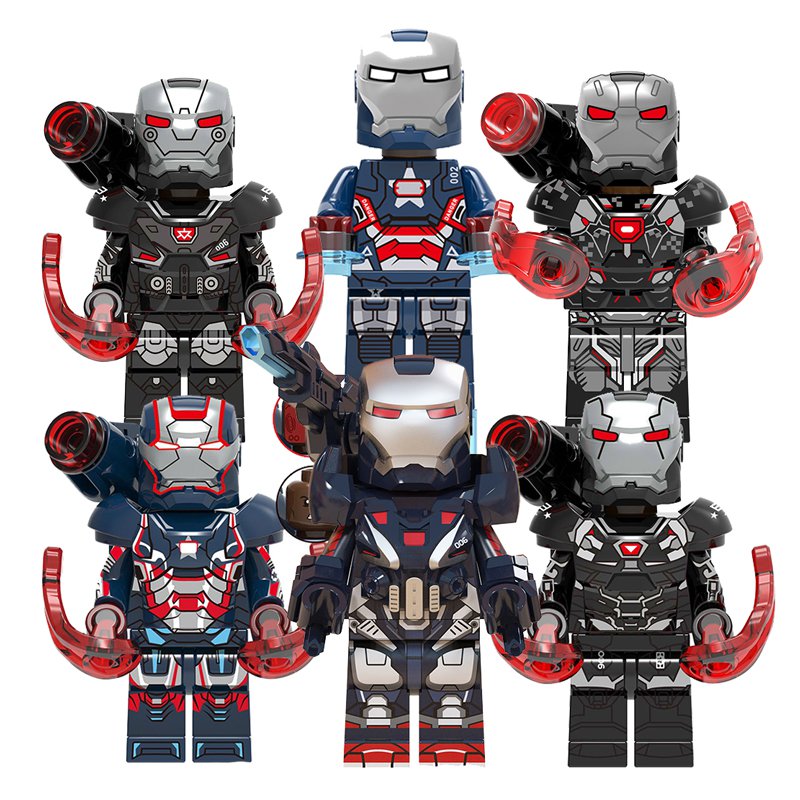 6pcs War Machine Minifigures Compatible Lego War Machine