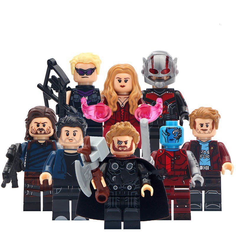 8pcs Thor Scarlet Witch Banner Nebula Star Lord Winter Soldier Antman ...