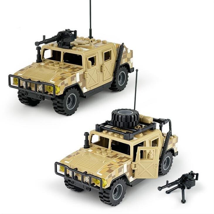 New American Army Trooper Hummer Building Toys