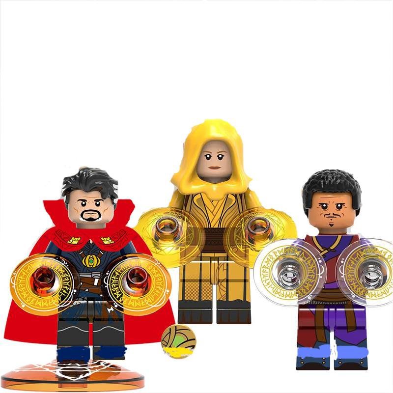 3pcs Superhero Wong Ancient One Doctor Strange Minifigures