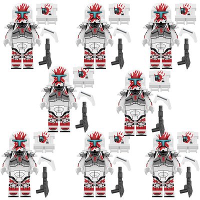 8pcs Star Wars Commando Sev minifigures