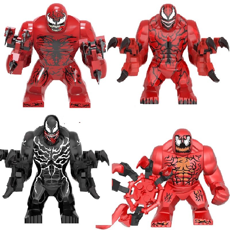 4pcs Venom 2 Let be Carnage Big Figures