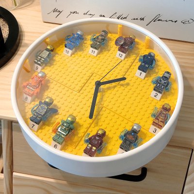 IDEAS Ironman Clock Kids DIY Building Supero Gift Idea Compatible Lego