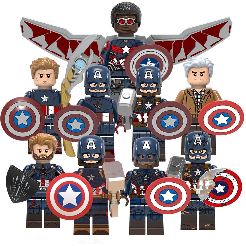 10pcs Captain America Minifigures