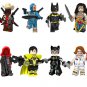 8pcs Bat Cat Wonder Woman Joker Deathstroke Redhood Yellow Light Deadpool Minifigures