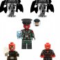 5pcs Red Skull Minifigures
