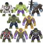 8pcs Thanos Hulk Korg Big Figures