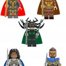 5pcs Thor Ragnarok Odin Heila Valkyrie Minifigures
