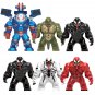 6pcs War Machine Lizard Riot Venom Carnage Anti Venom Big Figures