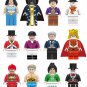 12pcs City King Snowman Worker Soldier Minifigures